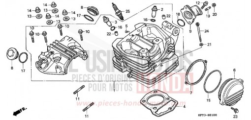 CYLINDER HEAD CLR125W de 1998